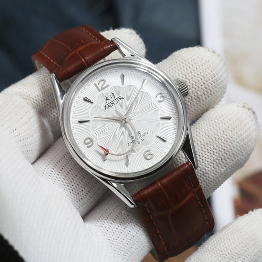 ChronoState Tianjin 8120 – 38MM Manual Mechanical Watch | Stainless Steel Waterproof Men’s Watch