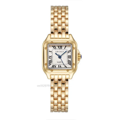 Luxury Rhinestone Women Watches Fashion Square Quartz Wristwatch Simple Ladies Clock Reloj Mujer