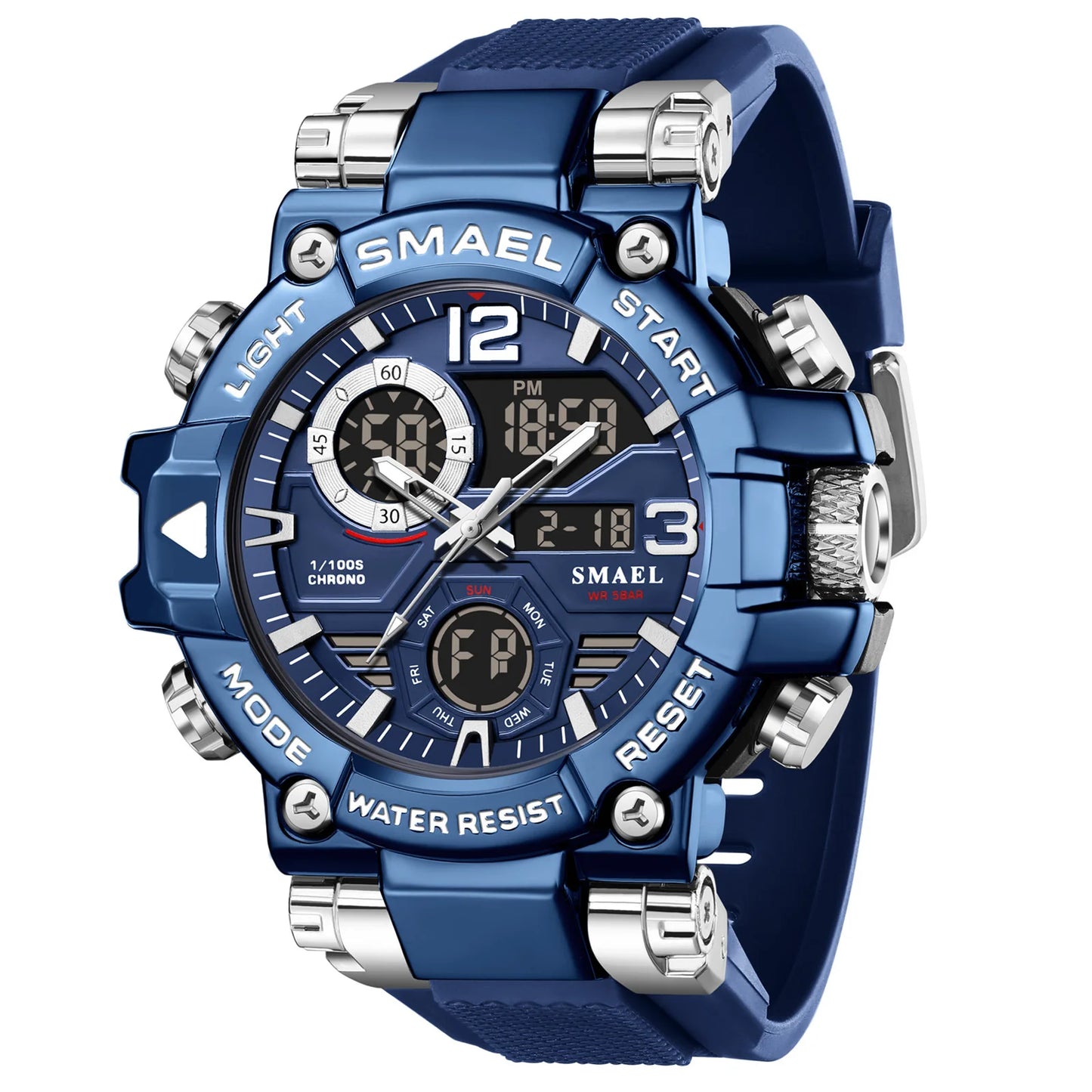SMAEL Brand 8110 Waterproof Dropshipping Watch Alarm Clock night light Young Fashion business Quartz Sport Wristwatches