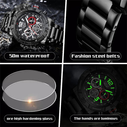 LIGE 2026 Mens Watches Top Brand Luxury Business Men Watch Chronograph Male Clock Men Quartz Wristwatches Relogio Masculino+BOX