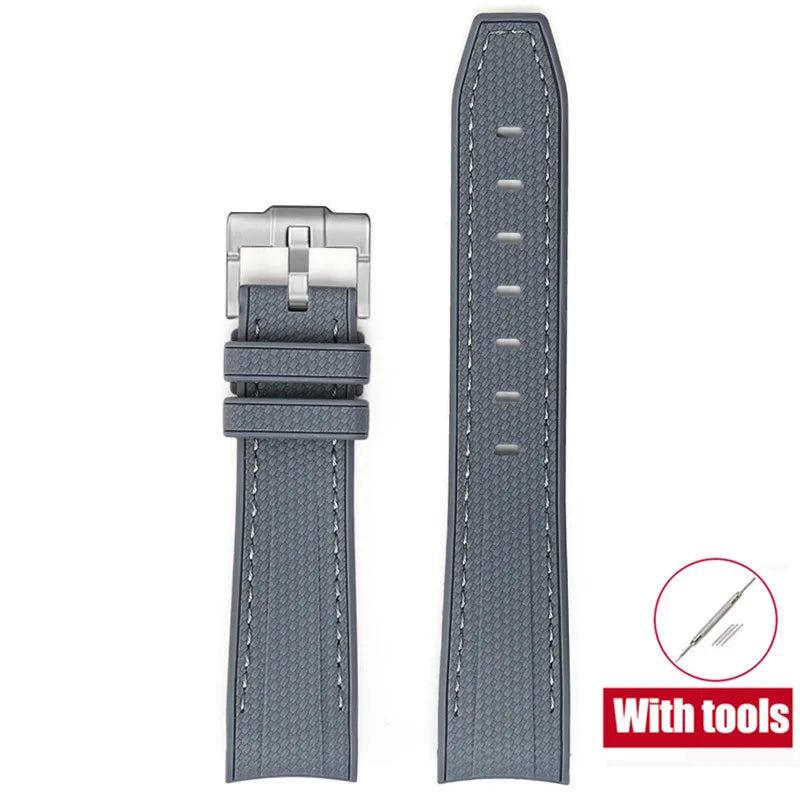 Rubber Watchband for Swatch X Omega Joint MoonSwatch Waterproof Sport 20mm Watch Strap Silicone Curved End Band for Men Women