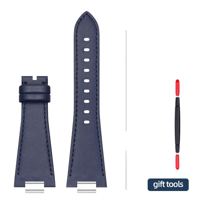 27 * 12mm 1853 PRX T137 watch strap for Tissot PRX men 40mm T137.407/T137.417 raised strap plain/bamboo/lychee pattern watchband