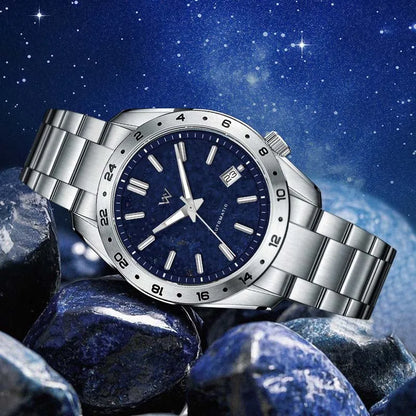 ChronoState WM223M – Automatic GMT Watch | 100M Waterproof Lapis Dial