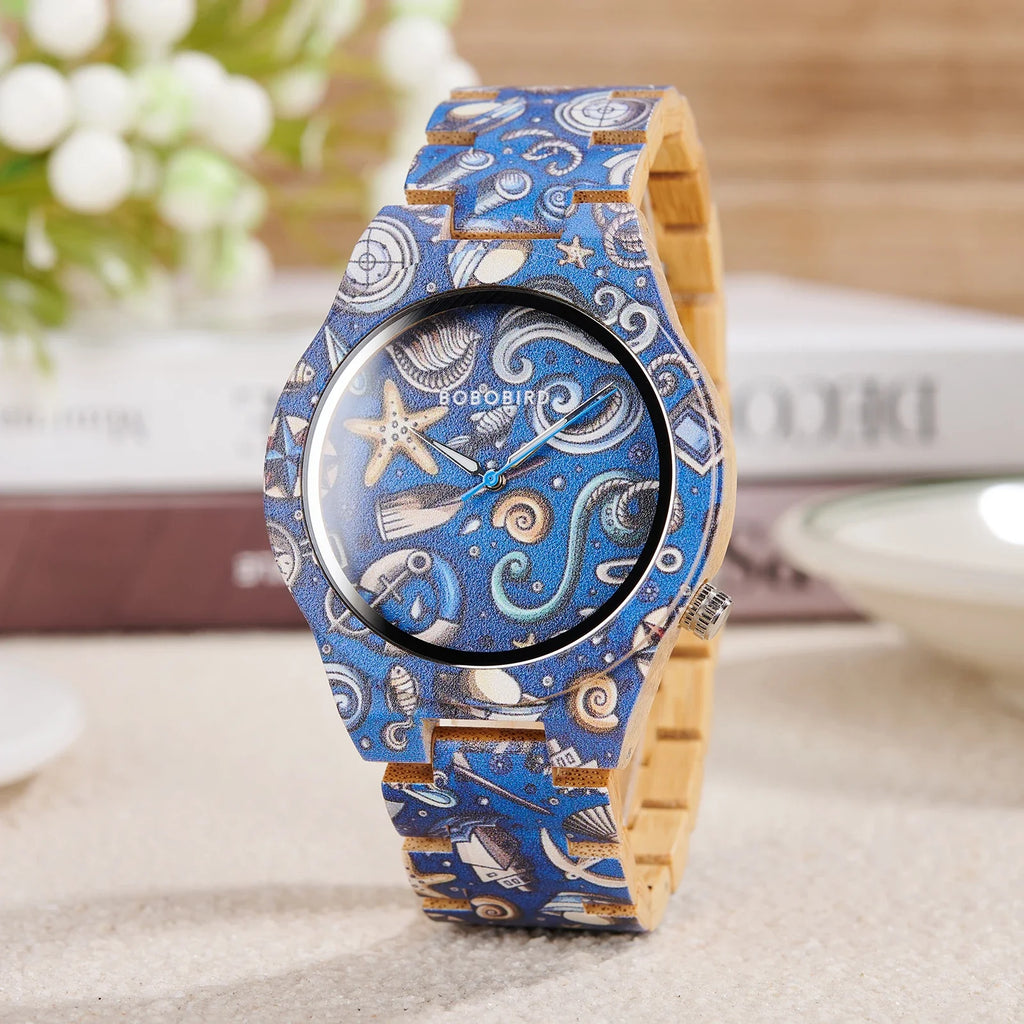 2025 New BOBOBIRD Men‘s Wood Artistic Watches High Quality Japanese Quartz Movement Wristwatch Clock for Men’s Gift Dropshipping