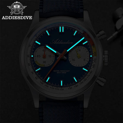 ChronoState ADDIESDIVE VK64 – 38MM Chronograph Watch | BGW9 Luminous 100M Waterproof Quartz Watch