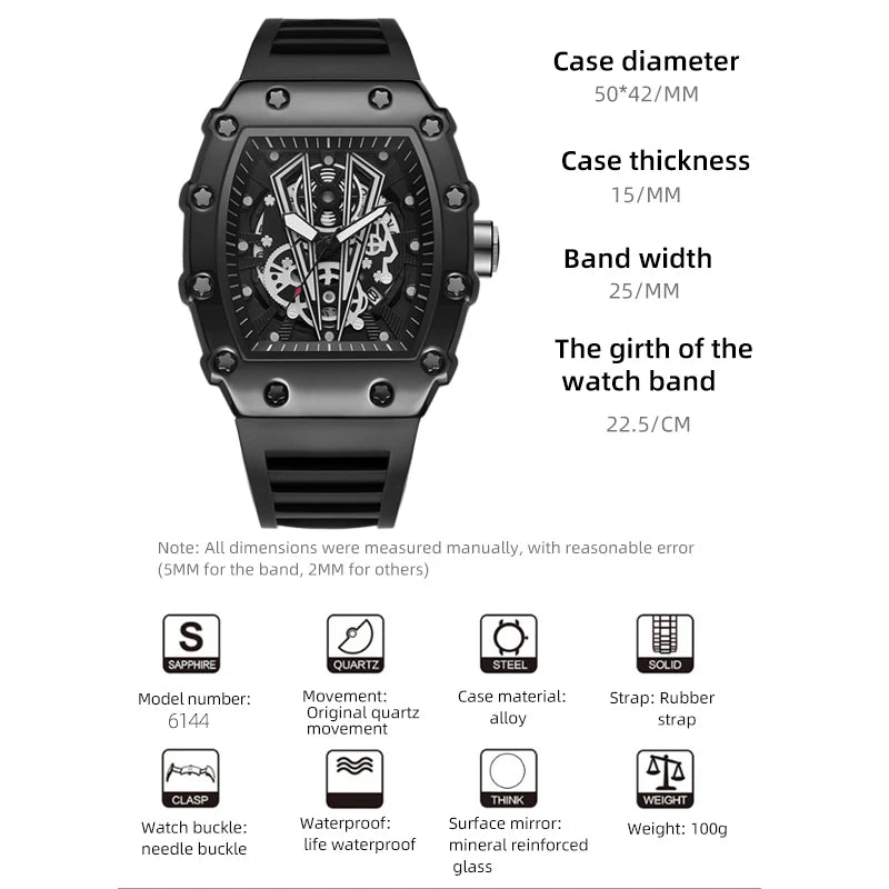 New Man Watches Top Luxury Men's Sports Quartz Watch Waterproof Watch Luminous Watch For Men Birthday Gift For Men reloj hombre