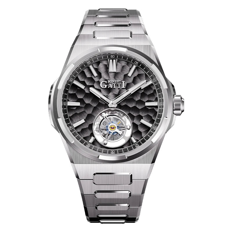 ChronoState BONEST GATTI BG7005 – 43MM Tourbillon Skeleton Watch | Sapphire Crystal Mechanical Timepiece
