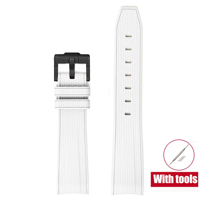 Rubber Watchband for Swatch X Omega Joint MoonSwatch Waterproof Sport 20mm Watch Strap Silicone Curved End Band for Men Women