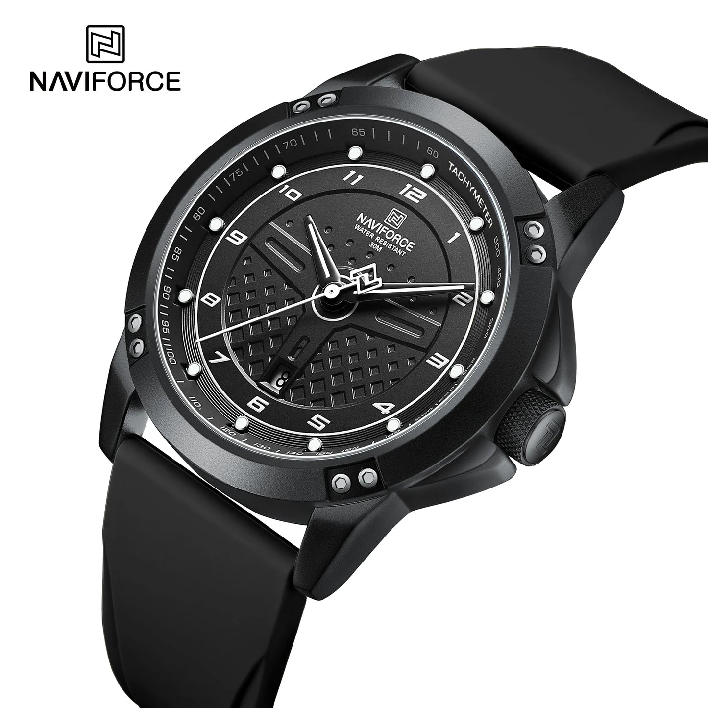 NAVIFORCE Casual Quartz Wristwatch Fashion Waterproof Men's Watches Sport Silicone Strap Male Luminous Clock Relogio Masculino