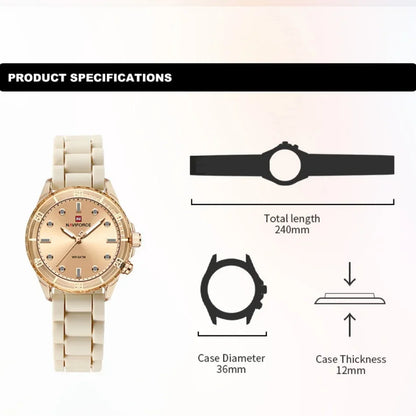 NAVIFORCE NF7115 Elegant Waterproof Lightweight tylish watch, casual watch