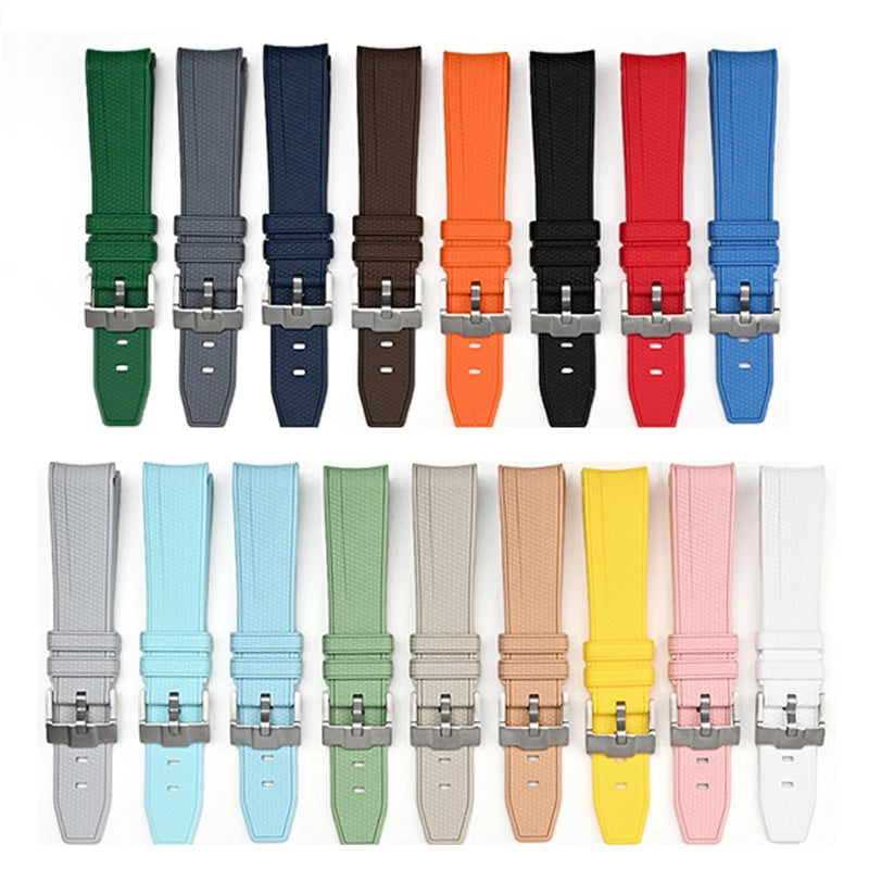 20mm Diving Strap for Omega X Swatch Joint MoonSwatch Men Women Arc Curved End TPU Rubber Bracelet for Rolex Watch Band Tools