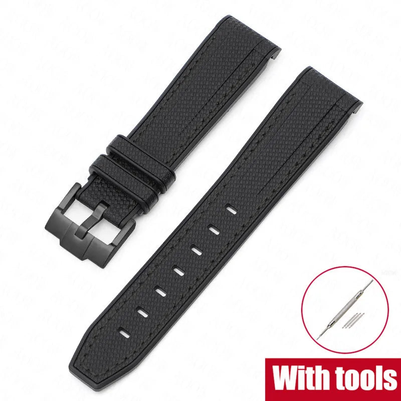 20mm Diving Strap for Omega X Swatch Joint MoonSwatch Men Women Arc Curved End TPU Rubber Bracelet for Rolex Watch Band Tools