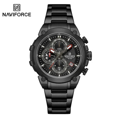 NAVIFORCE Man Watch Fashion Sports Chronograph Waterproof Men's Watches Calendar Display Military Quartz Male Watch Reloj Hombre
