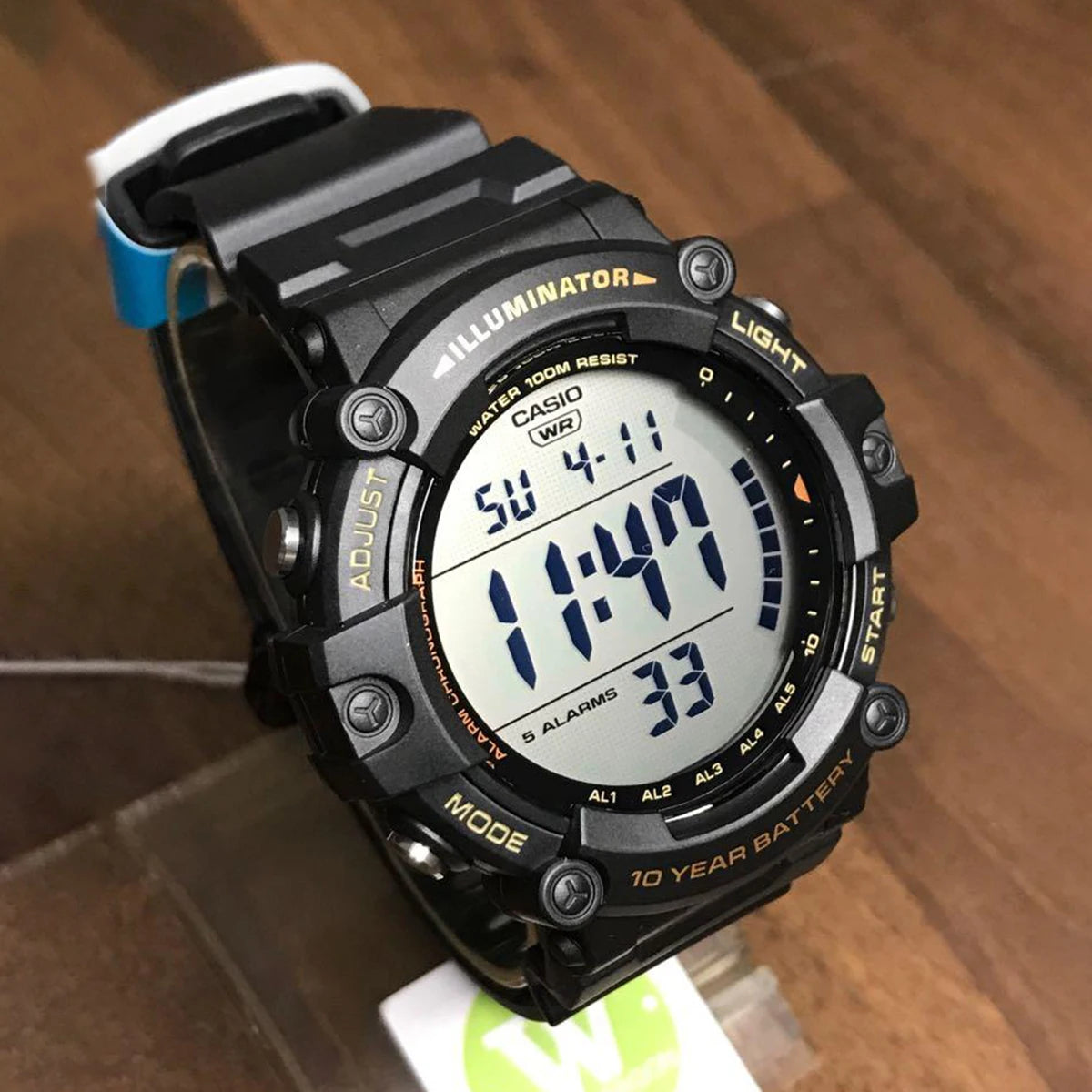 Casio Men's Large Dial Multi-Function Electronic Watch Simple Clear Display AE-1500WHX-1A/3A