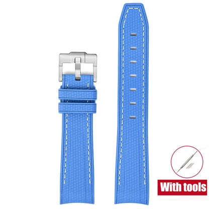 Rubber Watchband for Swatch X Omega Joint MoonSwatch Waterproof Sport 20mm Watch Strap Silicone Curved End Band for Men Women