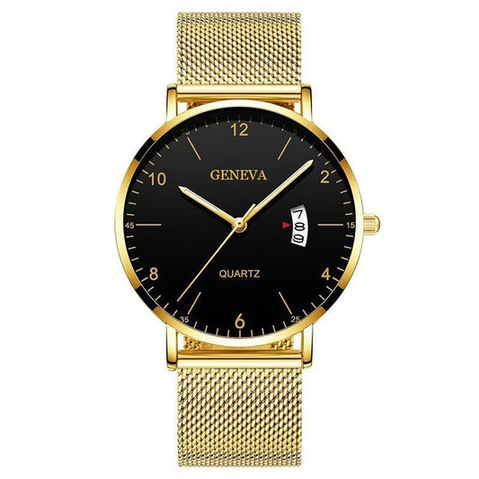 ChronoState Ultra Thin Mesh – Luxury Quartz Business Watch | Waterproof Steel Men’s Watch