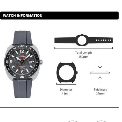 NAVIFORCE 7132 Watch with Luminous Water Resistance Quartz