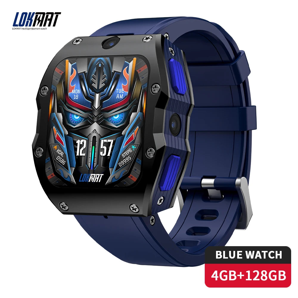 4G Android Smartwatch 4+128GB GPS Dual Camera Sim Card GPS NFC IP68 Waterproof Smart Watch APPLLP 3 MAX