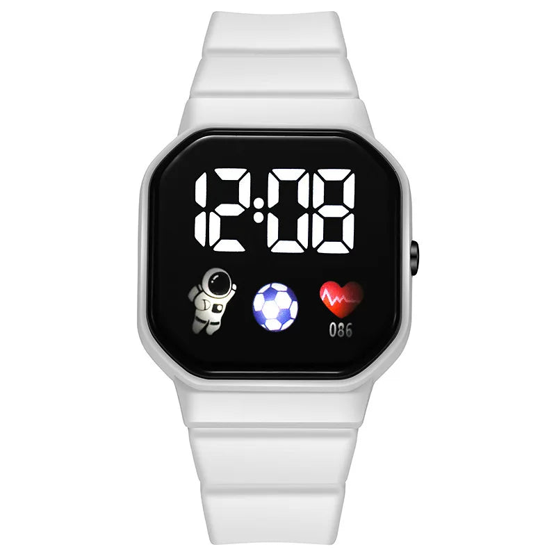 2026 LED Digital Watch For Kids Boys Sports Waterproof Watches Girls Silicone Digital Watch Casual Childrens Electronic Reloj