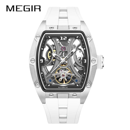 MEGIR 2026 New Men Automatic Mechanical Watches Men Luxury Brand Movemen Stainless Steel Waterproof Watch Relogio