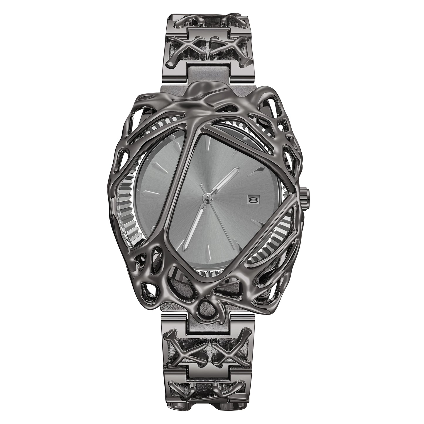 Stylish opposite sex vine watch alabaster style retro Y2K European American watches special-shaped advanced ins niche watches