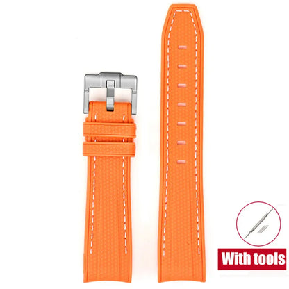 Rubber Watchband for Swatch X Omega Joint MoonSwatch Waterproof Sport 20mm Watch Strap Silicone Curved End Band for Men Women