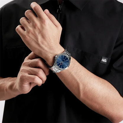 NAVIFORCE NF9214 Original Design Fashion Men's Watches Stainless Steel Simple Calendar Male Waterproof Relogio Masculino