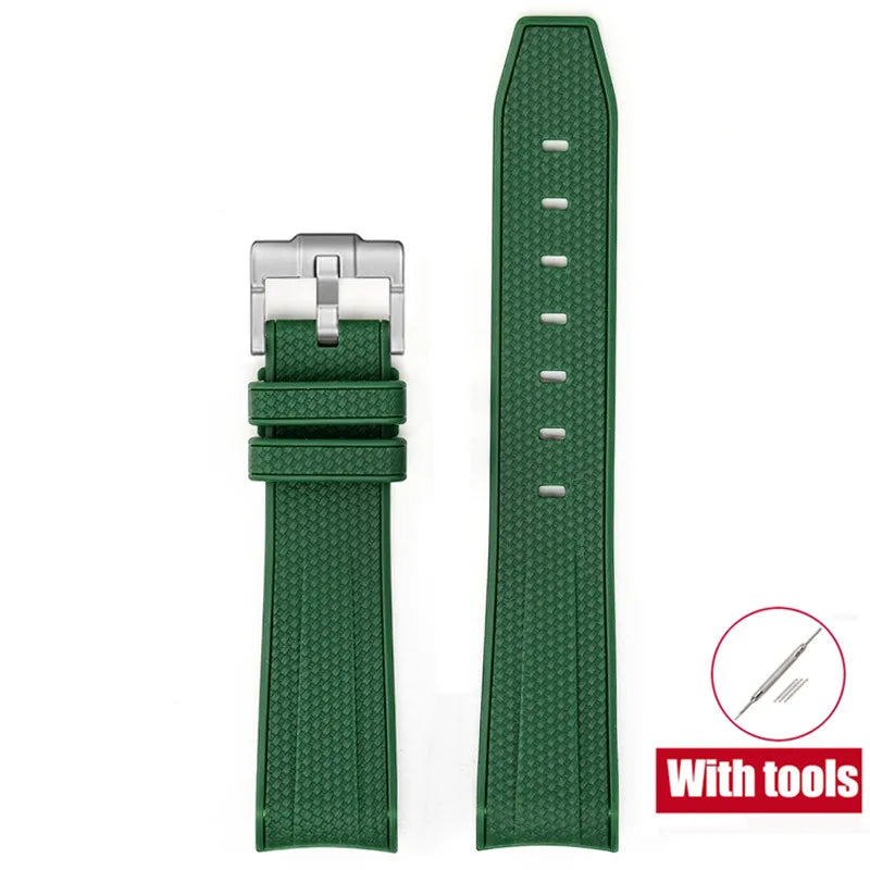 Rubber Watchband for Swatch X Omega Joint MoonSwatch Waterproof Sport 20mm Watch Strap Silicone Curved End Band for Men Women