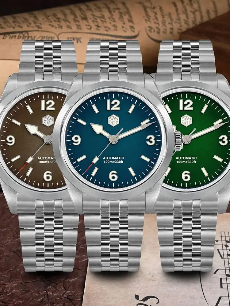 San Martin SN0107G-B Watch Wristwatch Luxury