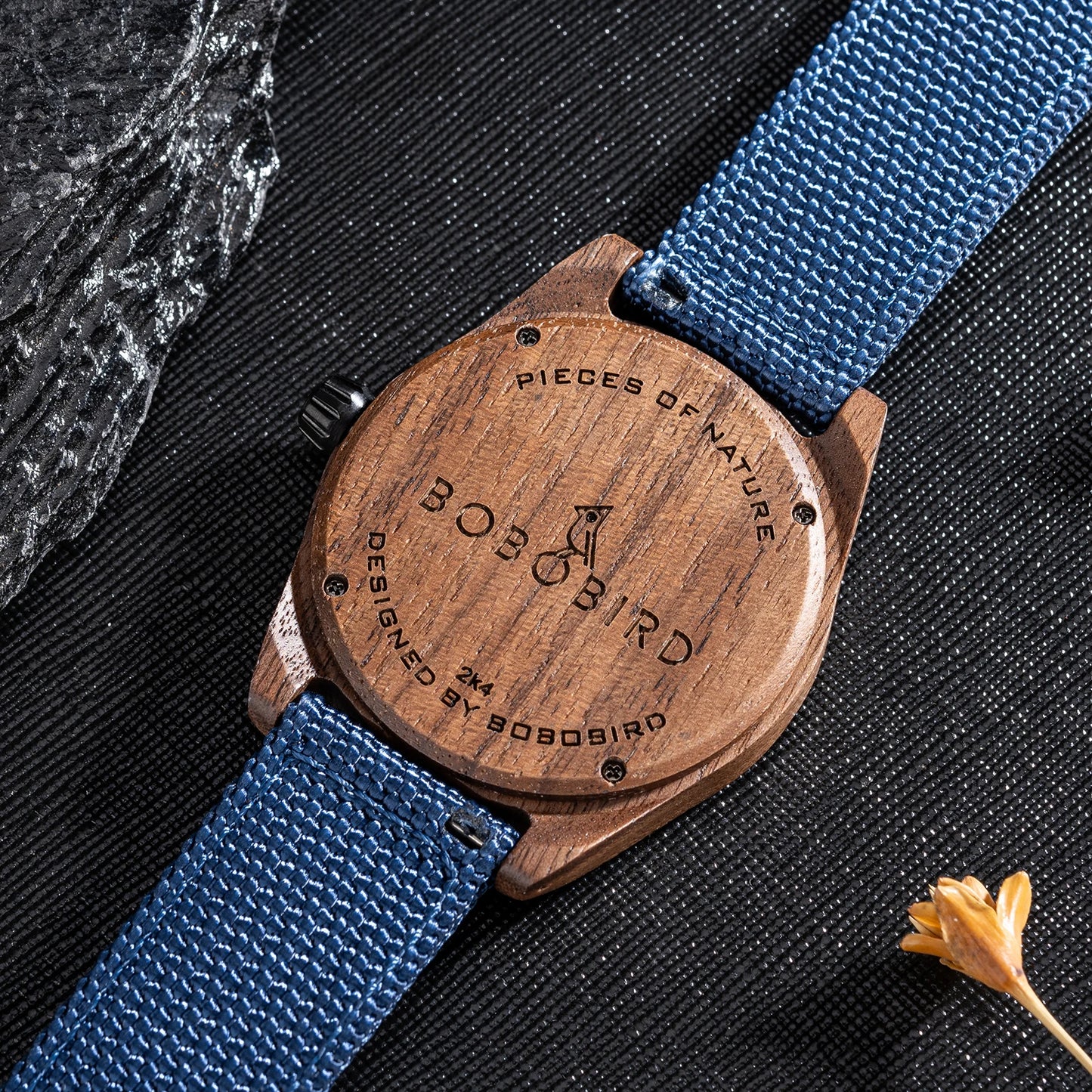 BOBOBIRD Wooden Watches Original Design Vintage Quartz Watches Eco Gifts for Man's Wristwatch Nylon Strap Clock 2024 New Arrival