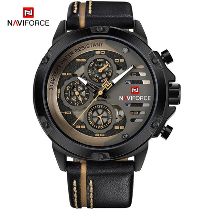 NAVIFORCE New Men's Sports Military Watch Men Business Clock Wristwatches Male Luxurious Smart Casual Watches Relogio Masculino