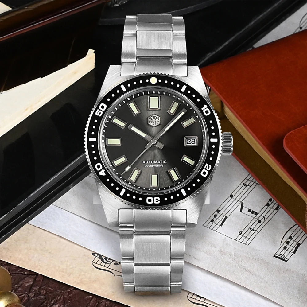 San Martin SN0007 Official Watch Automatic Mechanical Watch Sapphire Glass