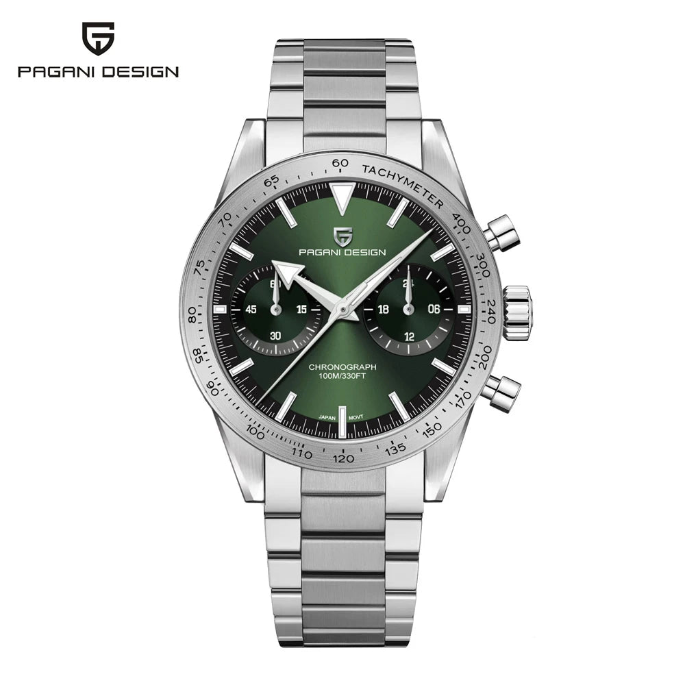 2026 New PAGANI DESIGN Retro Mens Watches Moon Quartz Watch For Men Speed Sports Chronograph AR Sapphire VK64 Clock Reloj Hombre