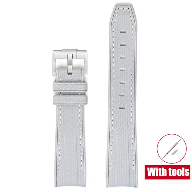 Rubber Watchband for Swatch X Omega Joint MoonSwatch Waterproof Sport 20mm Watch Strap Silicone Curved End Band for Men Women