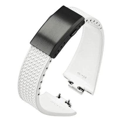 Fluoro Rubber Strap for Tissot PRX Series Super Player 35mm 40mm FKM Women Men Quick Release Folding Buckle Watch Band 11mm 12mm