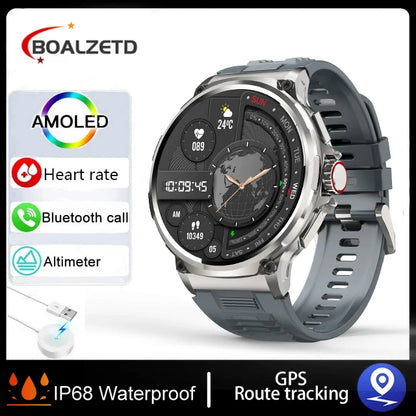 710mAh Battery Ultra GPS Smart watches Compass Watches Waterproof NEW For Men Women 2025 New Sports GPS Military Smart Watch Men
