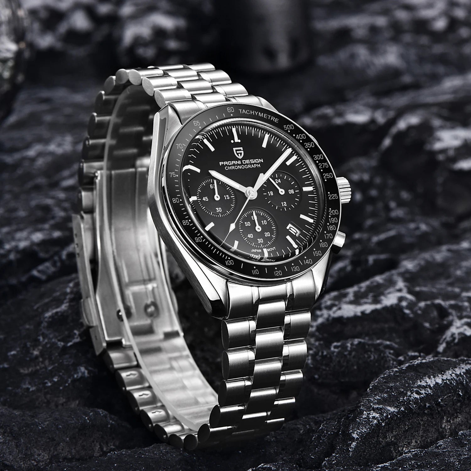 2026 New PAGANI DESIGN V5 Moon Men's Watches Top Luxury Quartz Watch For Men Chronograph Waterproof Sport Stainless Steel Clock