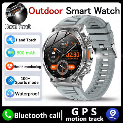 New Rugged Outdoor Sports Smartwatch 1.8" 390*390HD screen 800mAh Long Battery Life Fitness Tracker Calorie Distance Smart Watch