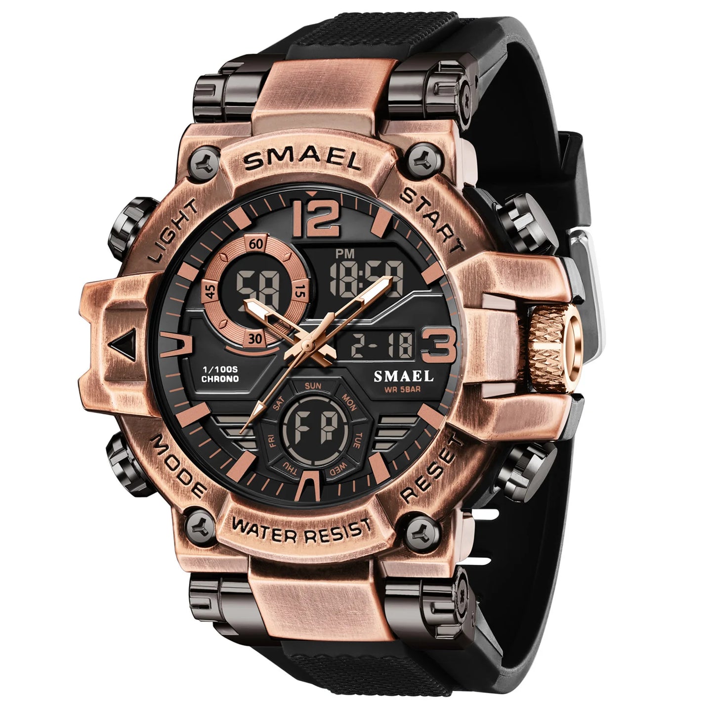 SMAEL Brand 8110 Waterproof Dropshipping Watch Alarm Clock night light Young Fashion business Quartz Sport Wristwatches