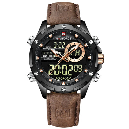 NAVIFORCE Digital Men Military Watch Waterproof Wristwatch LED Quartz Clock Sport Watch Male Big Watches Men Relogios Masculino