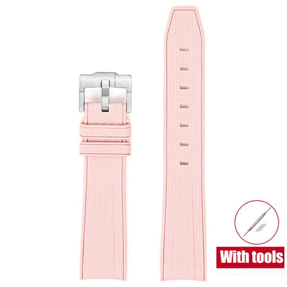 Rubber Watchband for Swatch X Omega Joint MoonSwatch Waterproof Sport 20mm Watch Strap Silicone Curved End Band for Men Women