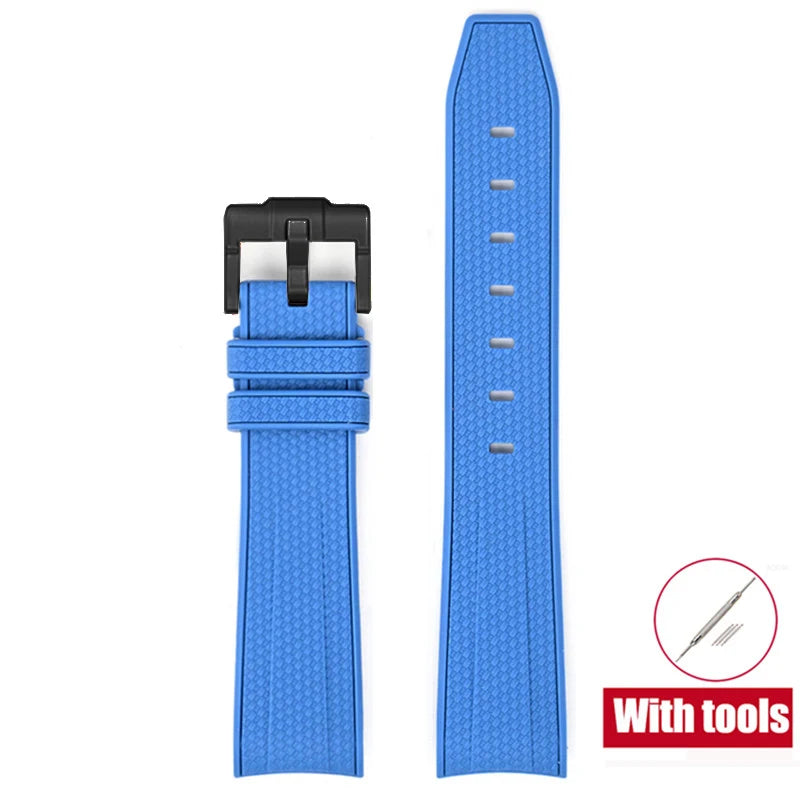 Rubber Watchband for Swatch X Omega Joint MoonSwatch Waterproof Sport 20mm Watch Strap Silicone Curved End Band for Men Women