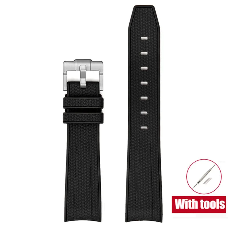 20mm Diving Strap for Omega X Swatch Joint MoonSwatch Men Women Arc Curved End TPU Rubber Bracelet for Rolex Watch Band Tools