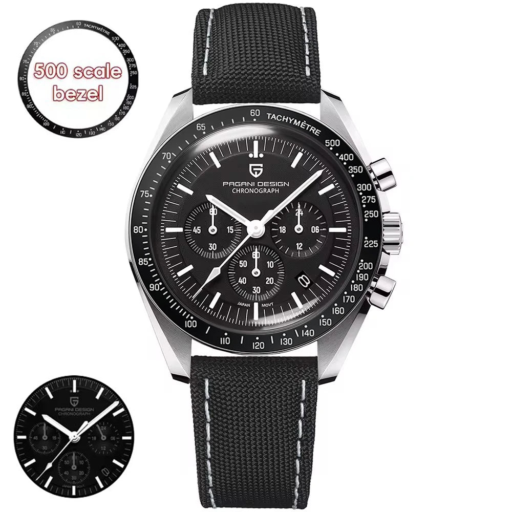 2026 New PAGANI DESIGN Mens Watches Top Brand Luxury Automatic Quartz Chronograph Waterproof Sport Stainless Steel Clock Relogio