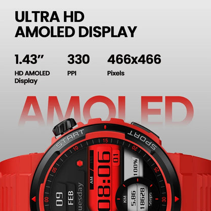 New Zeblaze Ares 3 Plus 1.43'' HD AMOLED Display Voice Calling Smartwatch New 3D Interactive Health&Fitness Tracking Smart Watch
