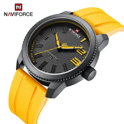 NAVIFORCE Top Luxury Brand Quartz Watch Men Silicone Strap Military Watches 30ATM Waterproof Wristwatch Relogio Masculino 2022