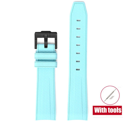 Rubber Watchband for Swatch X Omega Joint MoonSwatch Waterproof Sport 20mm Watch Strap Silicone Curved End Band for Men Women