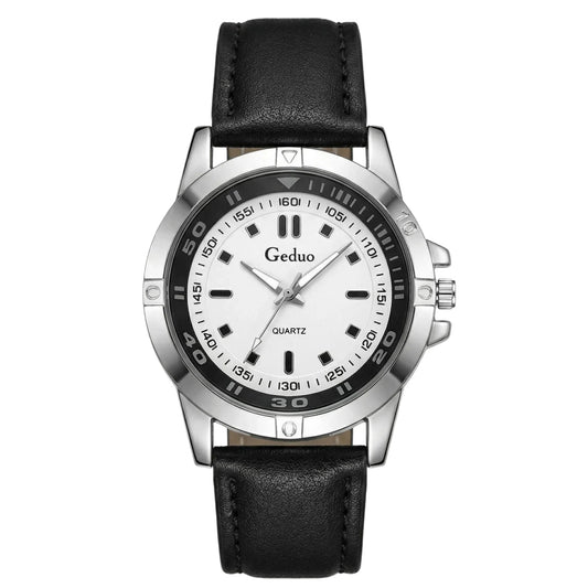 ChronoState 2026 Classic Leather – Men’s Quartz Casual Watch | Analog Fashion Wristwatch