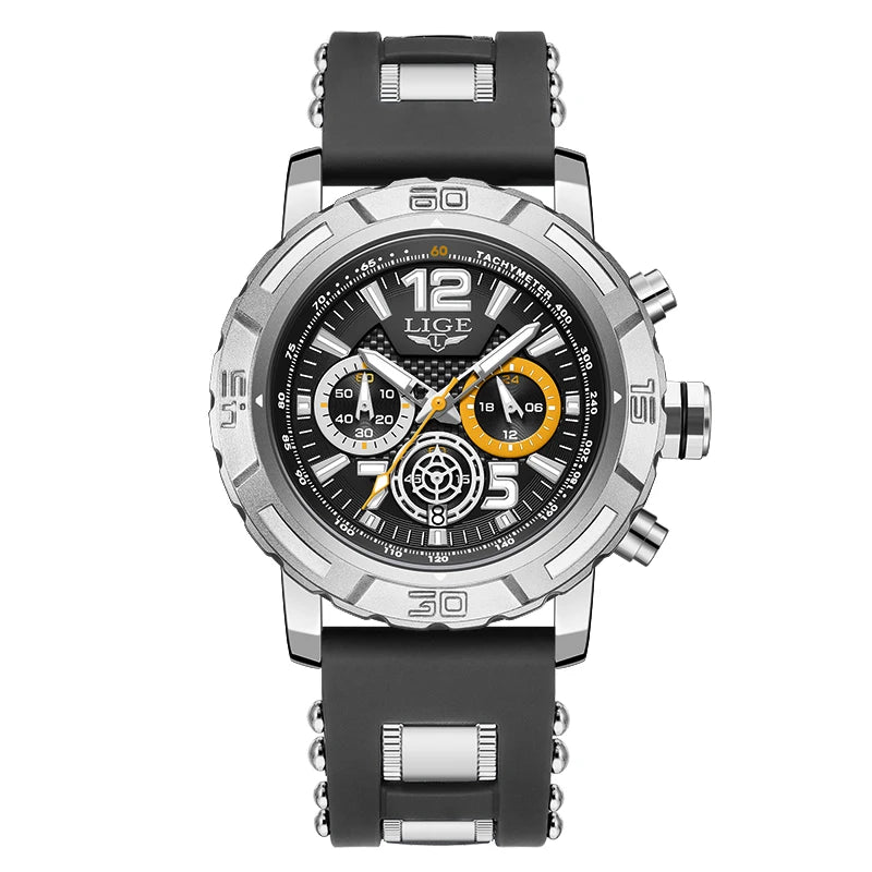 LIGE 2026 Mens Watches Top Brand Luxury Business Men Watch Chronograph Male Clock Men Quartz Wristwatches Relogio Masculino+BOX