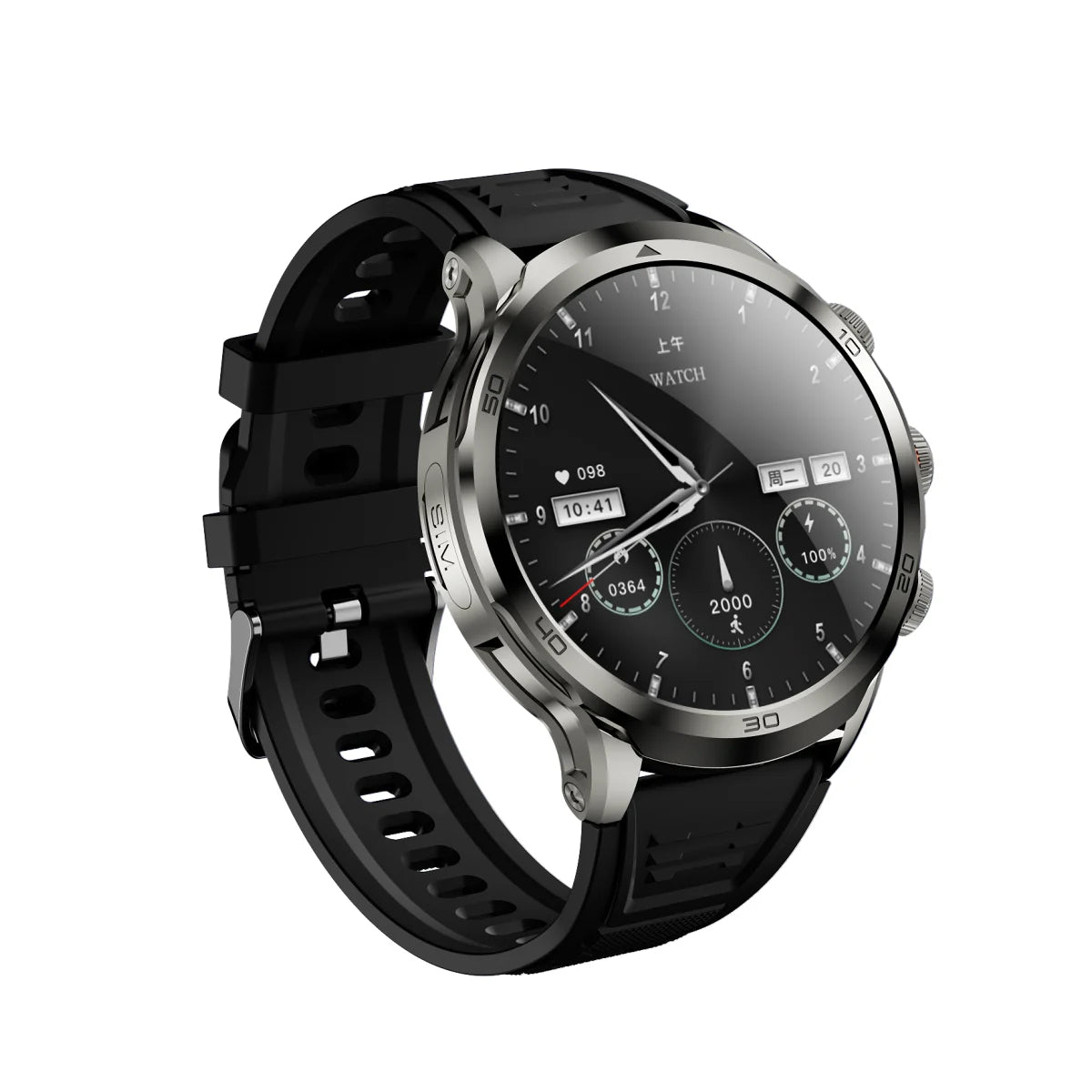 Original H19 Smart Watch Android 10.0 Smartwatch With 190° Rotary Camera GPS WIFI 1.95inch Larger Amoled Screen 256GB Storage
